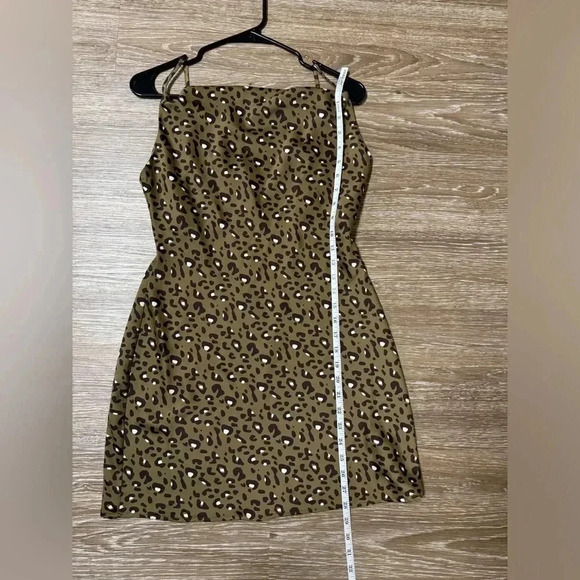 Urban Outfitters Animal Print Slip Dress Adjustable Straps EUC Size M - Picture 7 of 7